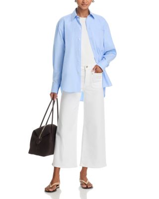 Le Slim Palazzo Crop Harbor Jeans in Au Natural