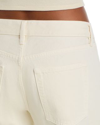 The Saturday Low Rise Straight Jeans in Shell