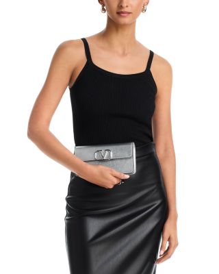 VLogo Leather Wallet on Chain