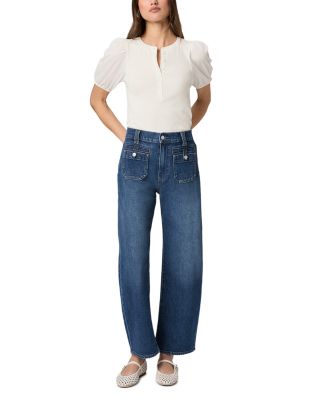 Arellia High Rise Barrel Ankle Jeans in Paradox