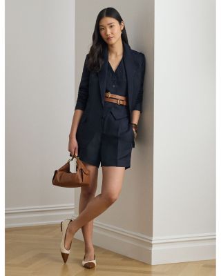 Linen Blend Twill Blazer