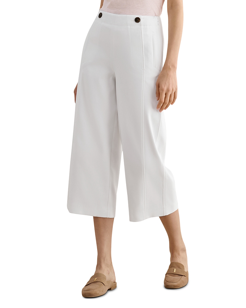 Hobbs London Kimmi Wide Leg Cropped Trousers