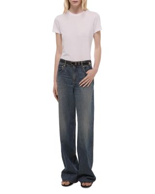 Wardrobe High Rise Jeans in Tinted Vintage Blue