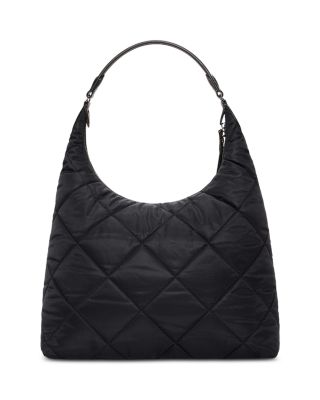 Madison Large Quilted Nylon Shoulder Bag