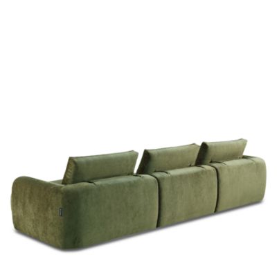 Three Piece Fabric Motion Sectional - Exclusive
