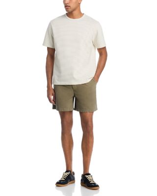 Regular Fit 5.5" Military Khaki Canvas Shorts