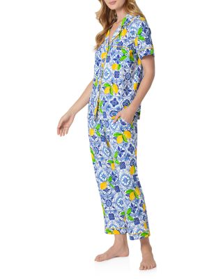 Stretch Jersey Cropped Pajama Set