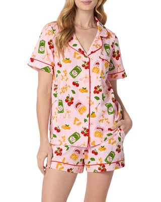 BedHead Pajamas Cotton Sateen Short Sleeve Pajama Set