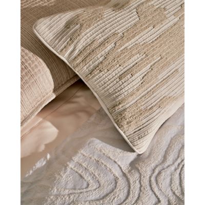 Embroidered Ikat Decorative Pillow, 14" x 36" - Exclusive