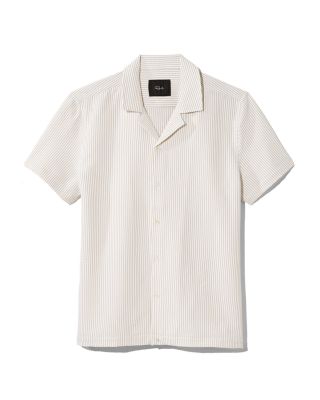 Amalfi Khaki Seersucker Shirt - Exclusive 