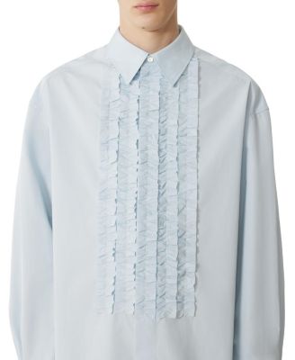 Cotton Poplin Bib Front Shirt