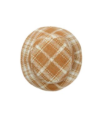 Knight Stamp Raffia-Effect Bucket Hat