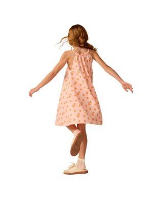 Tie Neck Dress in Clementine - Little Kid, Big Kid