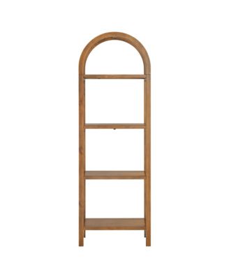 Vexley 72 Inch Tall Narrow Arched Bookshelf