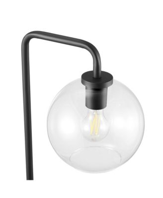  Silo Glass Globe Glass and Metal Floor Lamp