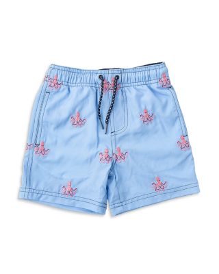 Boys' H2O & Embroidered Octopus Icon Swim Trunks - Little Kid