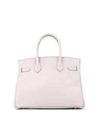 Birkin 30 Handbag Light Swift with Palladium Hardware