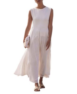  Women's Cotton Drop Waist Maxi Dress