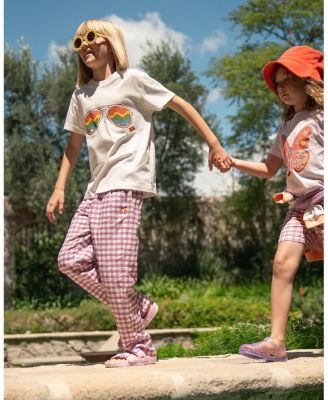 Girls' Linen Gingham Pant - Baby, Little Kid