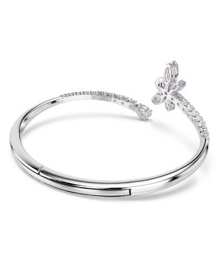 Ariana Grande x Swarovski Crystal, Cubic Zirconia & Imitation Pearl Dragonfly Bypass Bangle Bracelet