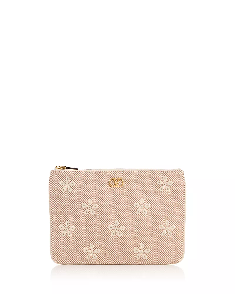 Valentino Garavani VLogo Medium Flat Pouch