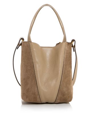 Spin Small Suede & Leather Tote