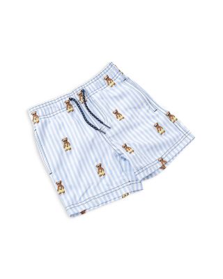 Boys' Embroidered Teddy Icon Swim Trunks - Little Kid