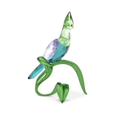 Idyllia Collection Green Turaco Crystal Figurine