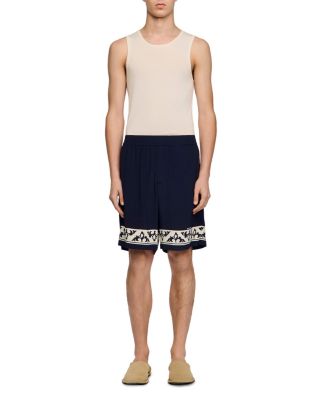 Amalfi Contrast Pattern Flowy Shorts