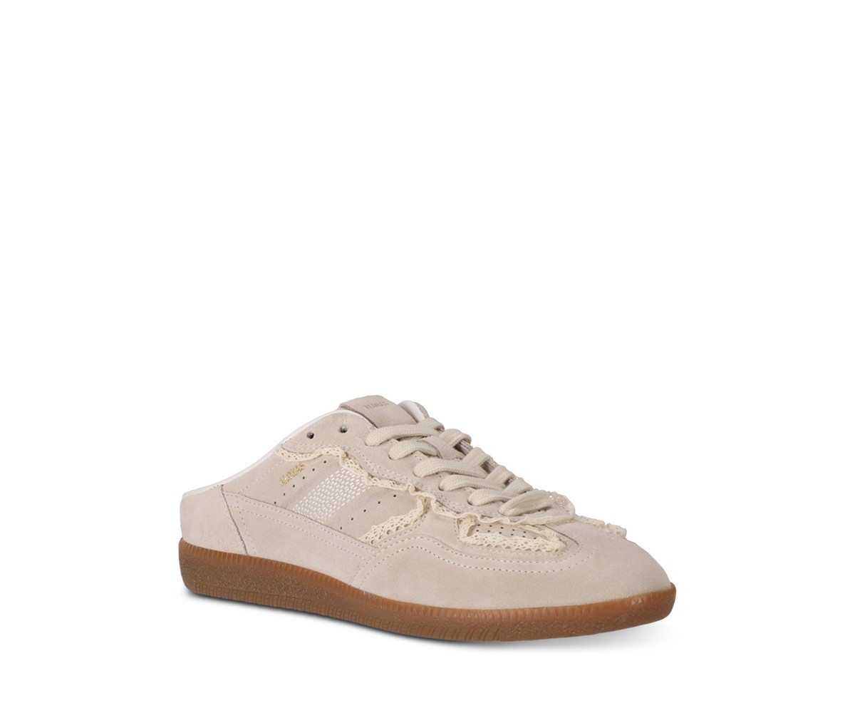 Women's TB.490 Mule Crochet Cream Leather Sneakers