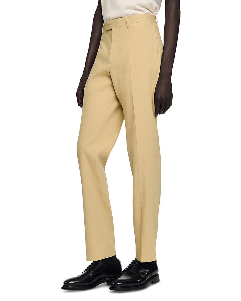 Sandro Classic Fit Linen Suit Trousers