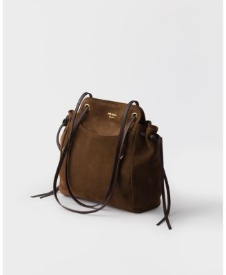  Carry Medium Suede Tote Bag