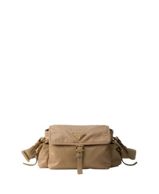 Explore Medium Re-Nylon Shoulder Bag with Flap
