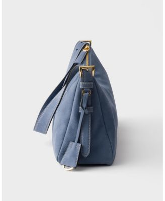 Aimee Large Nubuck Leather Shoulder Bag