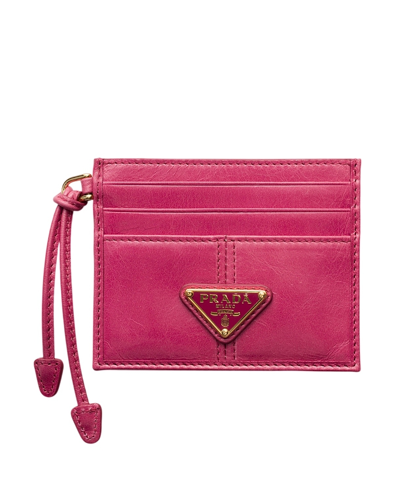 Prada Leather Card Holder · OS