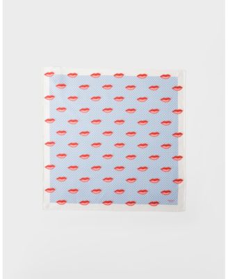  Printed Silk Twill Scarf, 55 X 55 Cm