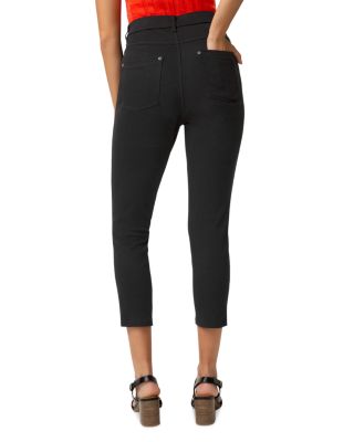 High Rise Ultra Soft Denim Capri Leggings in Medium Wash