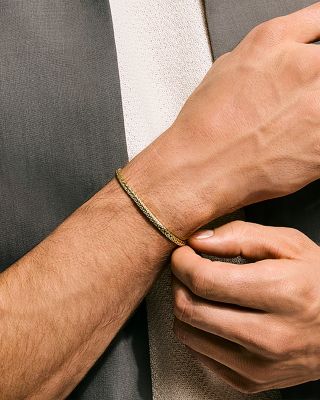 14K Yellow Gold Icon Woven Link Bracelet