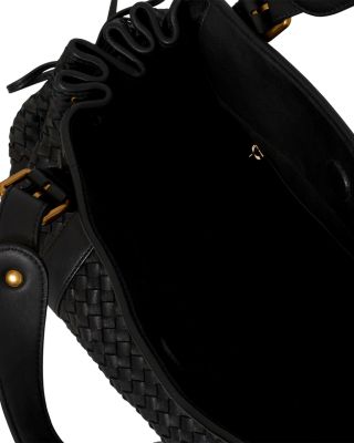 24H Woven Leather Handbag