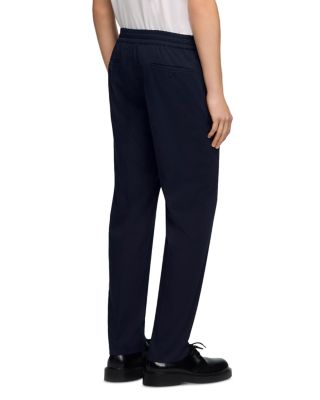 Alpha Cotton Blend Straight Leg Drawstring Pants