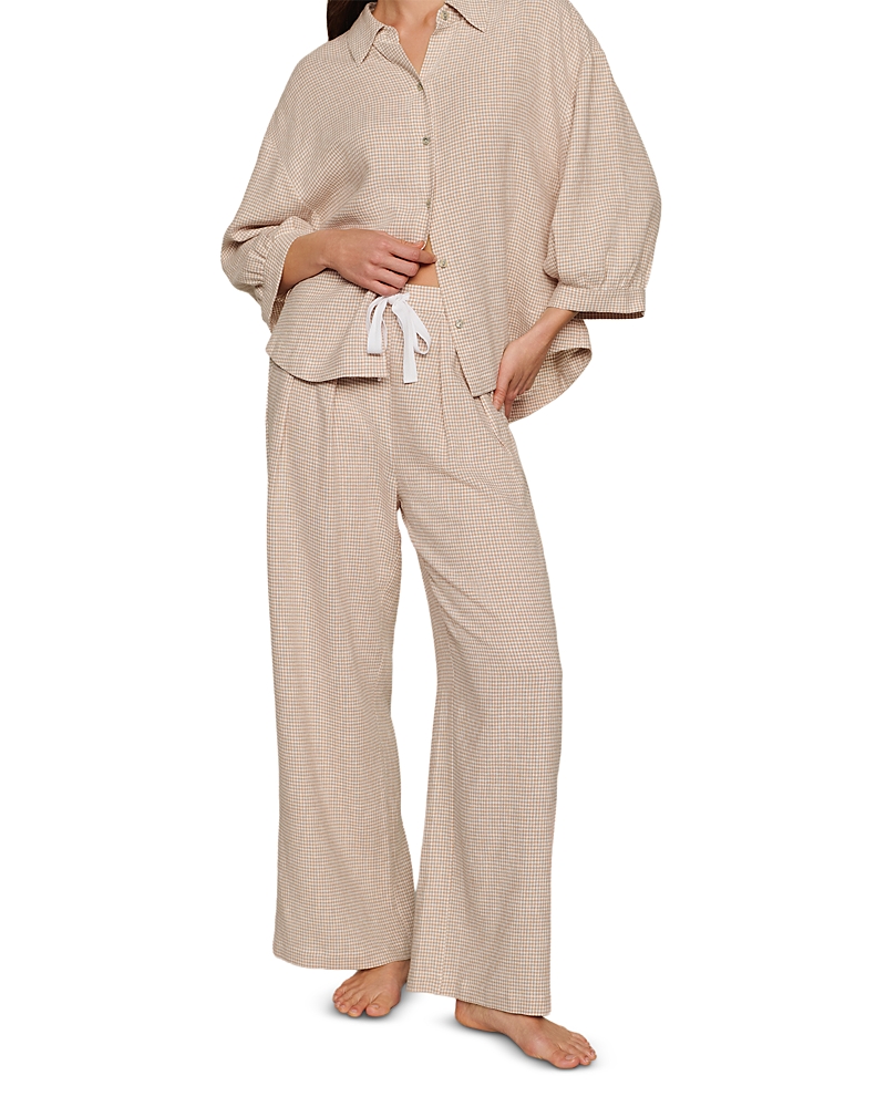 Eberjey Linen Blend Relaxed Pajama Pants