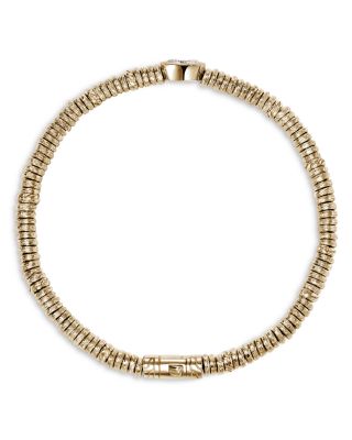 14K Yellow Gold Lovestruck™ Lab Grown Diamond Solitaire Heishi Bead Bracelet