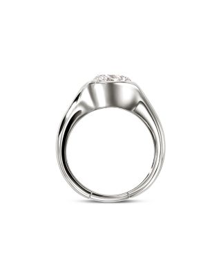 Sterling Silver JH Lovestruck™ Lab Grown Diamond Oval Solitaire Ring