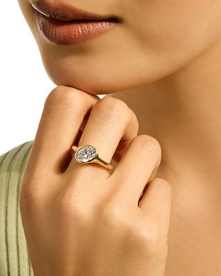 14K Yellow Gold JH Lovestruck™ Lab Grown Diamond Oval Solitaire Ring