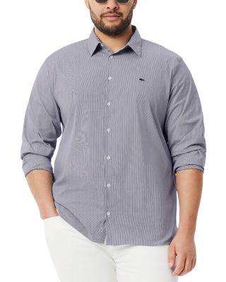 Slim Fit Striped Stretch Poplin Shirt