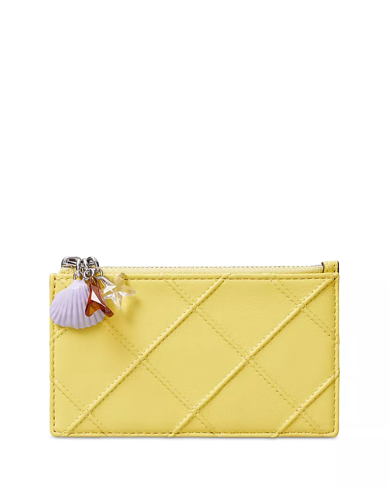 Tory Burch Fleming Charm Zip Card Case