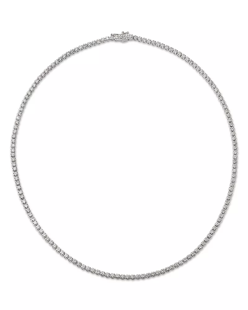 Bloomingdale's Fine Collection Diamond Tennis Necklace in 14K Yellow Gold, 5.0 tcw