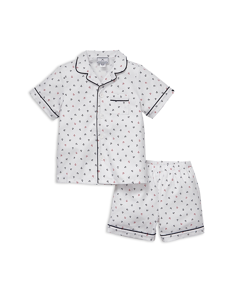 Petite Plume Unisex Anchors Away Classic Short Pajama Set - Baby, Little Kid, Big Kid
