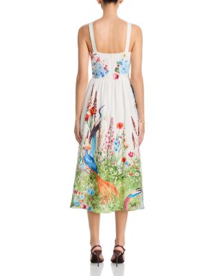 The Marina Feather Forrest Dress