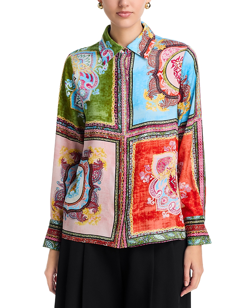Elie Tahari The Johanna Kaleidoscope Blouse